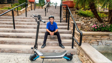 electric scooter with seat