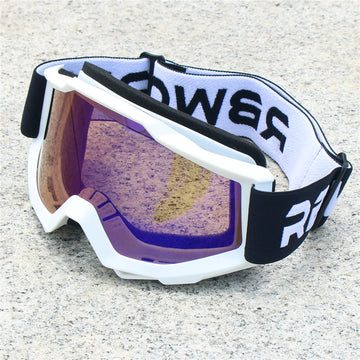 RBWORLD Goggles White - Blue Lens